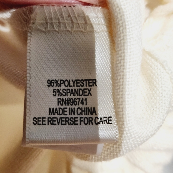 𝅺Tru Self Plus Blessed Tie Hem Short Sleeve Top 3X White - Picture 5 of 7